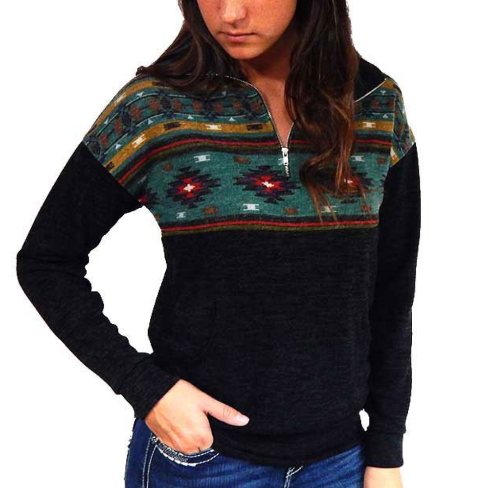 Southwest Zip Pullover